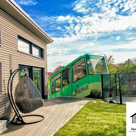 Exklusives Holzhaus Mit Bergbahn - Baden-Baden Im Schwarzwald 빌라 외부 사진